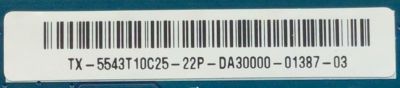 T-CON PARA TV SONY / NUMERO DE PARTE 55.43T10.C25 / 5543T10C25 / 43T10 C09 CTRL / 43T10-C09 / PANEL YDBM043CCU11 / DISPLAY T430QVN03.H / MODELO KD-43X85K / KD43X85K - Imagen 2